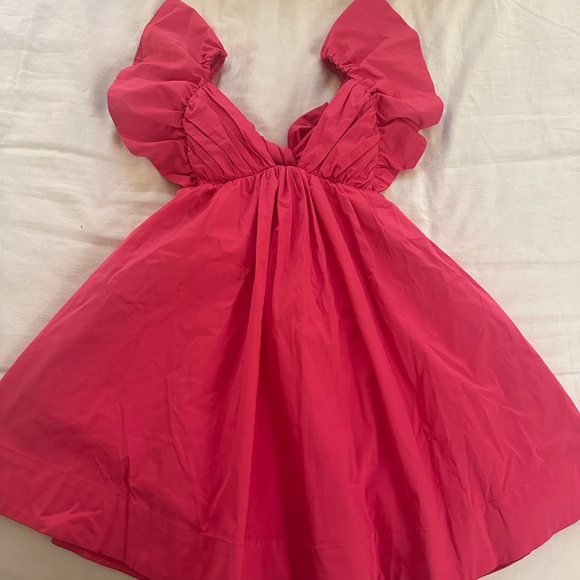 For Love And Lemons Clementine Pink Mini Dress - Picture 6 of 12